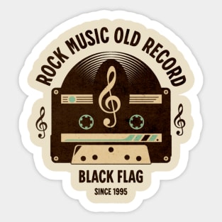 vintage cassette old music record b7 Sticker